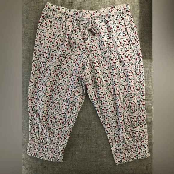 100% COTTON CAPRI PYJAMA PANT SIDE POCKETS - Picture 3 of 13